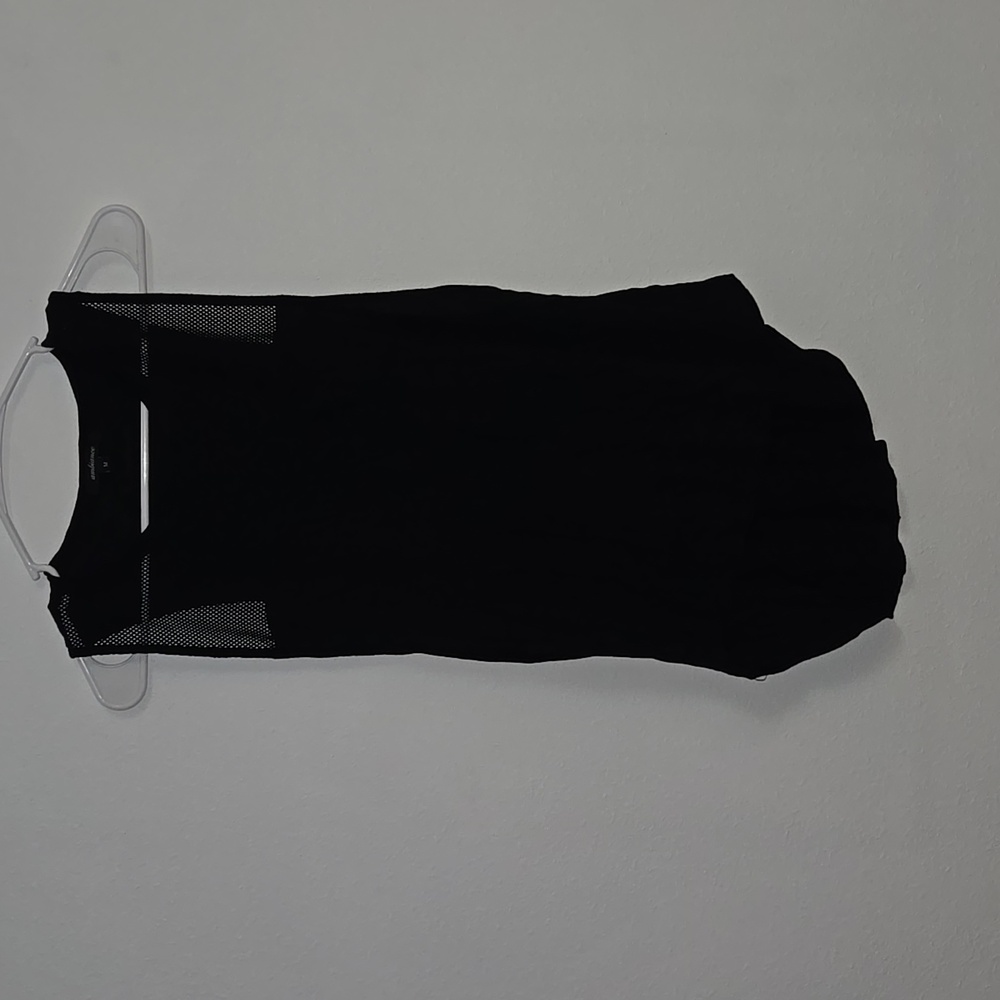 Ambiance Women's Tank Top with Mesh Front Detail Medium